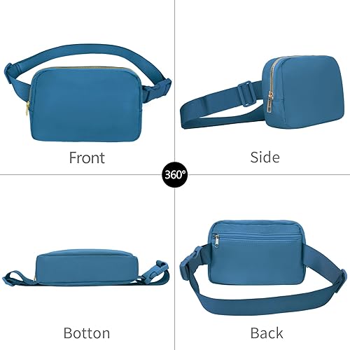 Miniatura 9 de Riñonera para correr para mujeres y hombres, bolsa cruzada con correa ajustable para deportes, Marrón, 1 paquete de riñonera