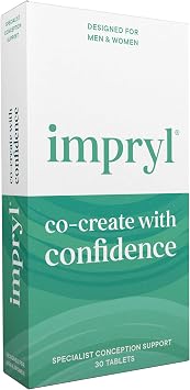Impryl - Fertility Supplement for Conception   Supports Sperm & Egg Quality   Preconception Supplement for Men & Women   30 Vegan Tablets   1 Month Supply