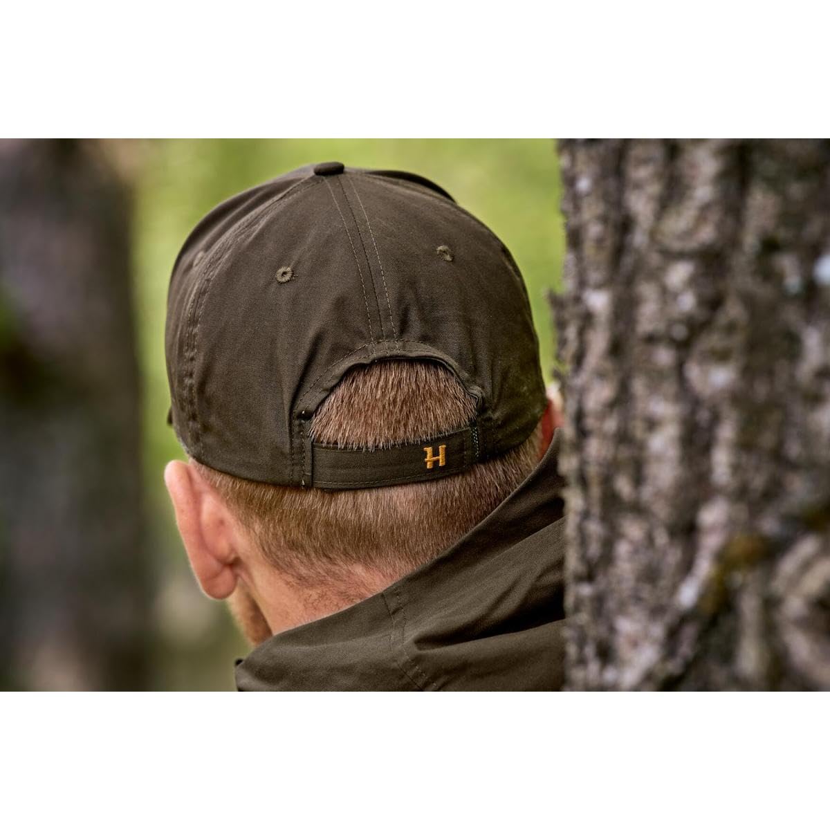Härkila Logo Cap Herren Jagdkappe Atmungsaktiv Baumwolle Willow Green