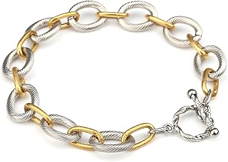 Cable Bracelet for Women Circle Bangle Rolo Chain Link Bracelets Designer Inspire Silver Gold Bracelets