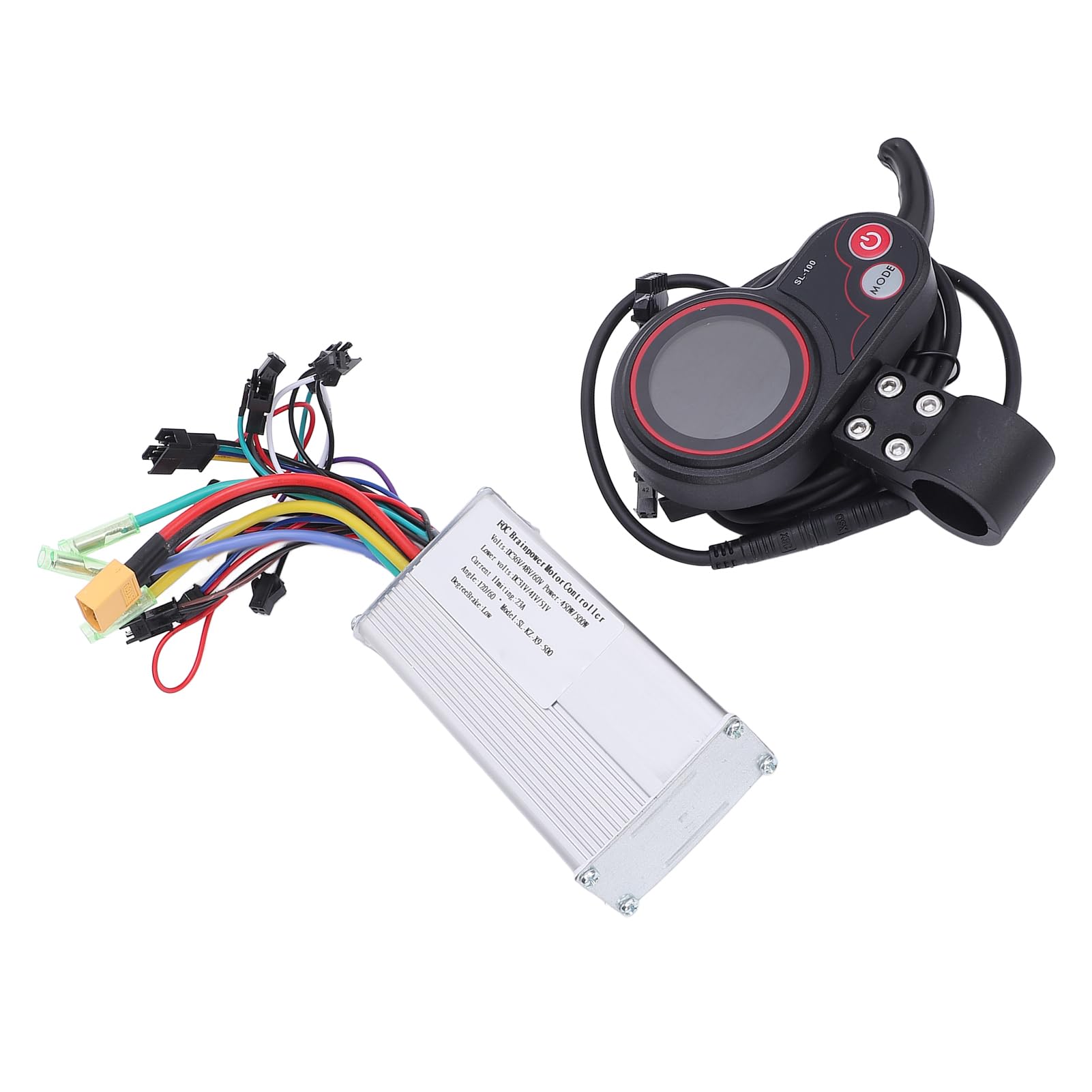 Bezszczotkowy kontroler silnika, 36 V, 48 V, 60 V, 450 W, 500 W, fale, kontroler SL100, wyświetlacz LCD, kolorowy wyświetlacz do roweru elektrycznego