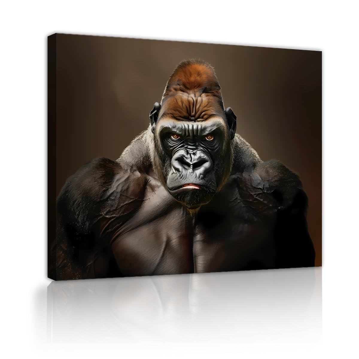 Goryl Canvas Wall Art Modern Animal Prints Wildlife Mural Nordic Style Pictures Poster Painting for Living Room, Bedroom, Office, Home Decor 80 x 95 cm