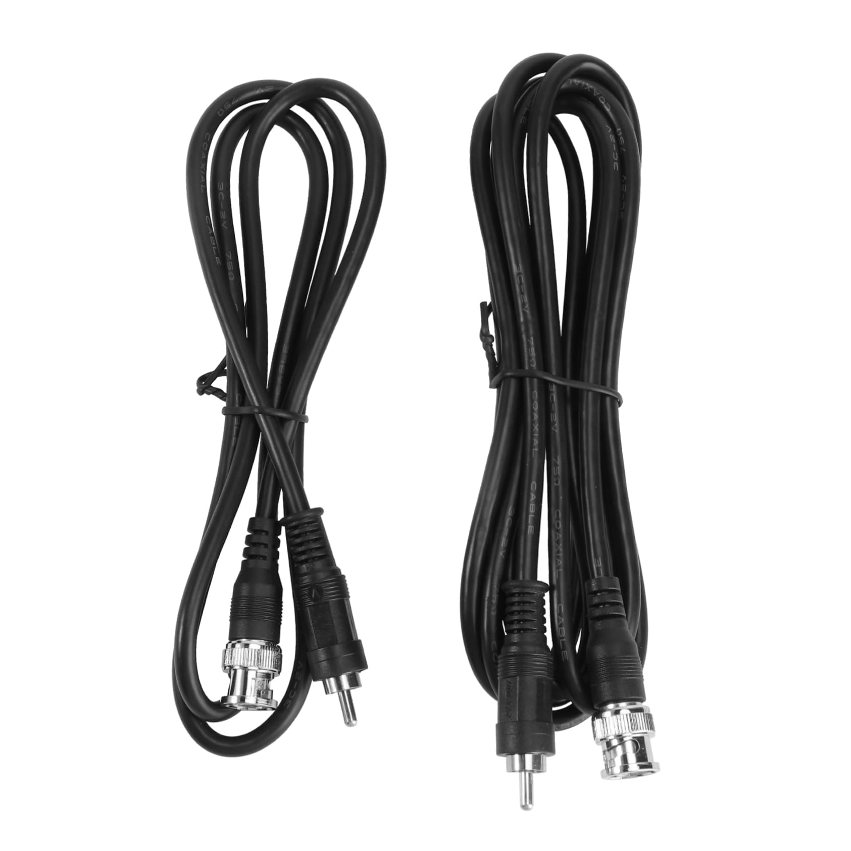 CIYODO 2pcs BNC to AV Video Converter Cable 1m + 2m Coaxial Adapter for CCTV Camera to TV Connection BNC to AV Wire Accessories