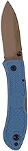 KA-BAR Dozier Pocket Knife 3" Drop Point D2 Tool Steel Gray Blade Zytel Handle Blue