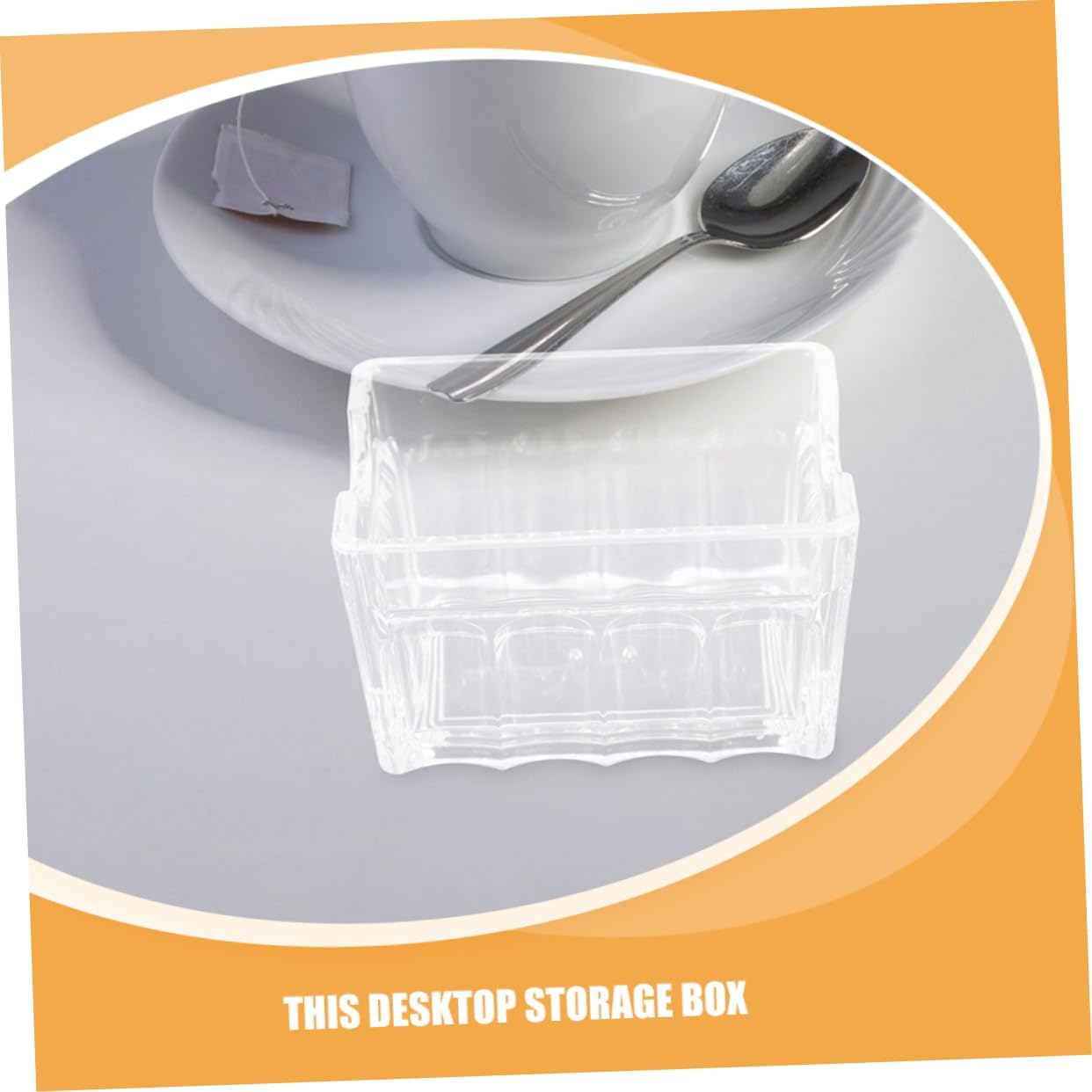 Acrylic Desktop Organizer Sugar Packet Holder for Tea Bags