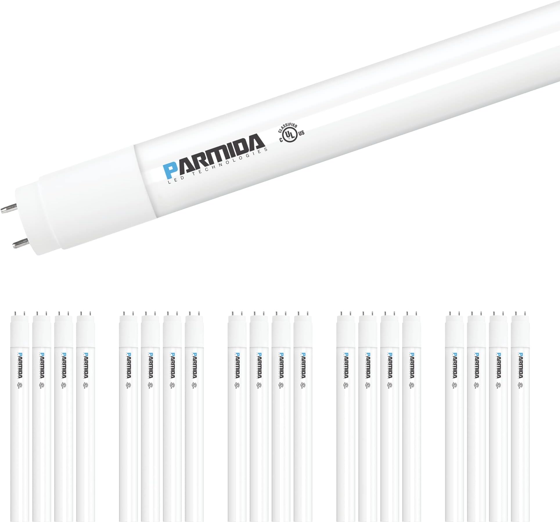 Parmida LED 4FT T8 Tube - 24W Type B - Frosted Lens