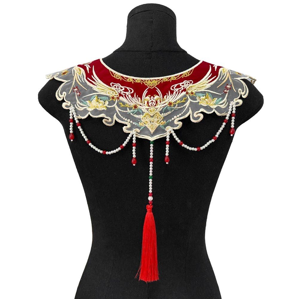 清朝　雲建刺繍雲襟飾り アンティーク 清朝 雲建刺繍雲襟飾り アンティーク D60277A6-037F-4B50-B7A5-