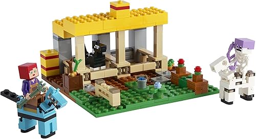 Miniatura 4 de LEGO Minecraft El establo de los caballos (The Horse Stable) (21171) - Kit de construcción, divertido juguete de granja de Minecraft para niños, con