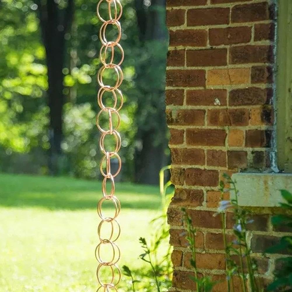 Catena Da Pioggia Per Grondaia In Metallo - Decorativa Con Uccelli - 2,4 M Per Esterni E Giardino - Foto 2