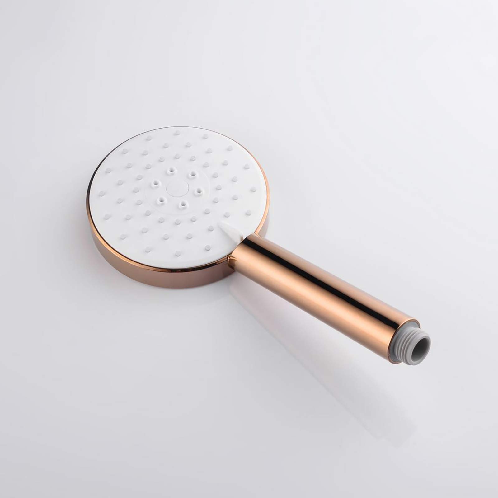 Oro Rosa Alcachofa de Ducha Alta Presión Cabezal de Ducha con 3 Modos de Chorro, Universal ABS Ducha de Mano con ABS Soporte y 1.5M de Acero Inoxidable Tubo Flexible