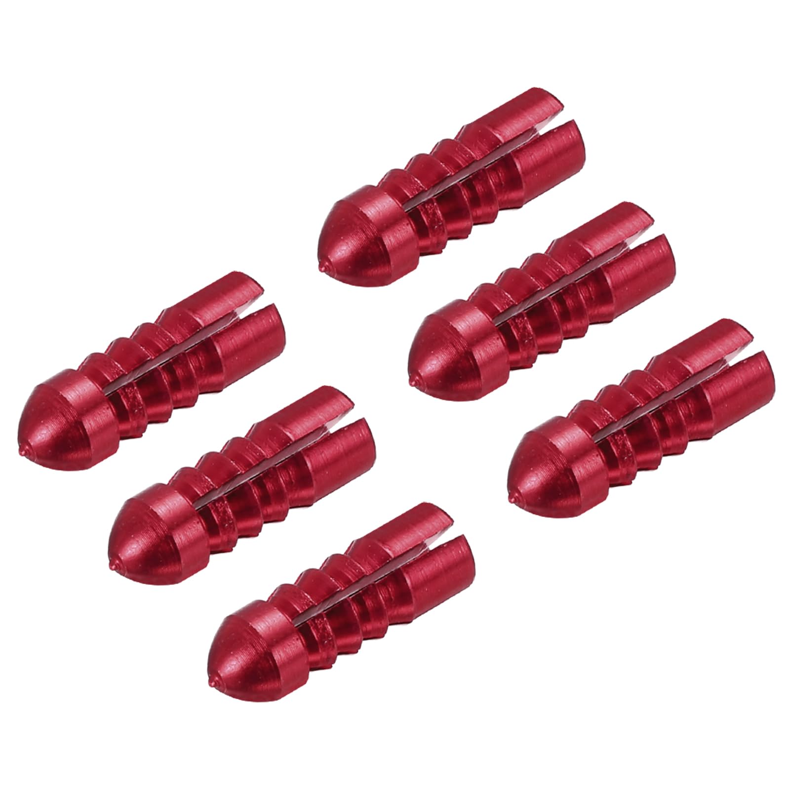 PATIKIL Dart Flight Protectors, 6 Pack Aluminum Alloy Dart Wing Savers Fixed 90 Degrees Wing Corrector for Steel & Plastic Flights, Red