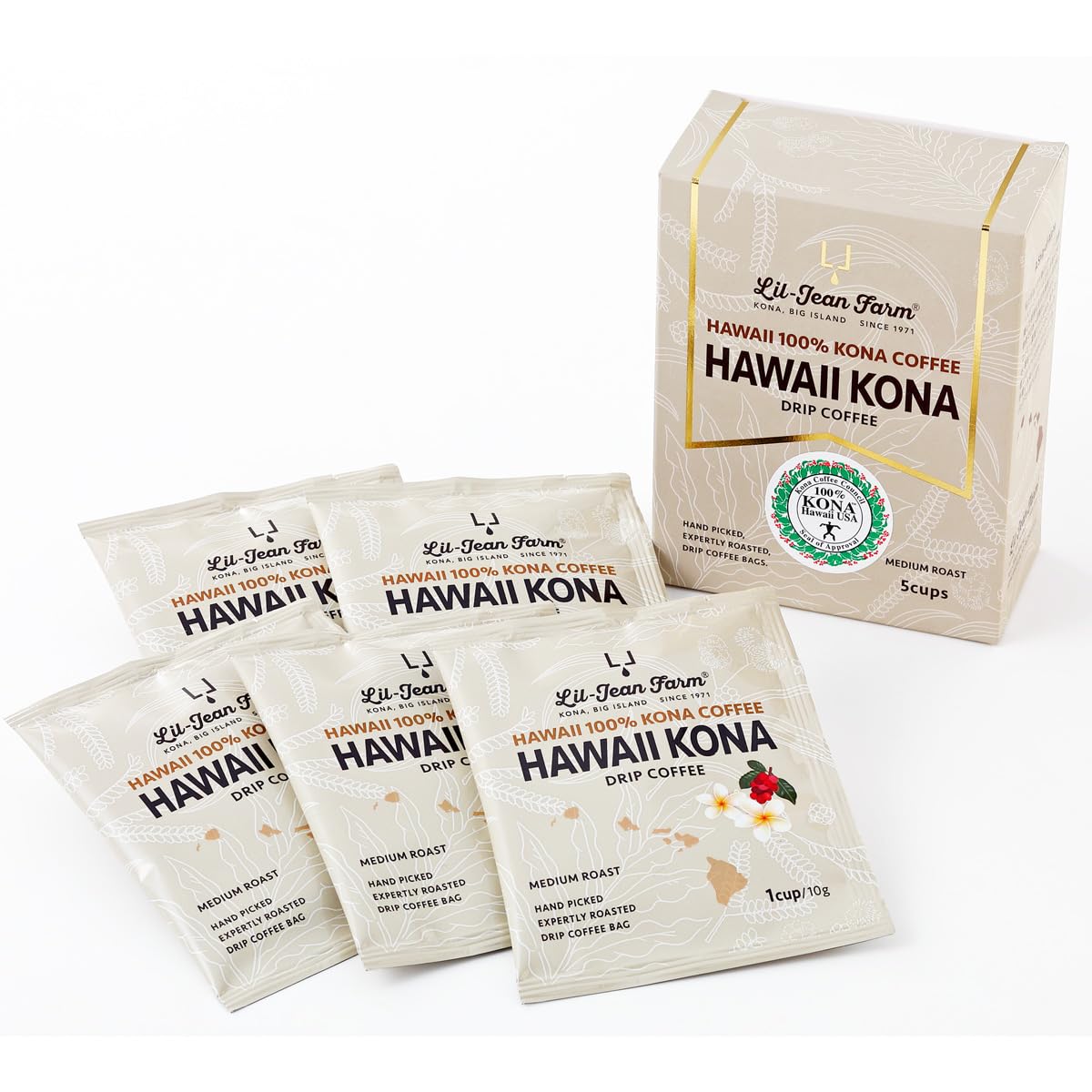 Amazon.co.jp: リルジーンファーム 100％コナコーヒー ドリップバッグ