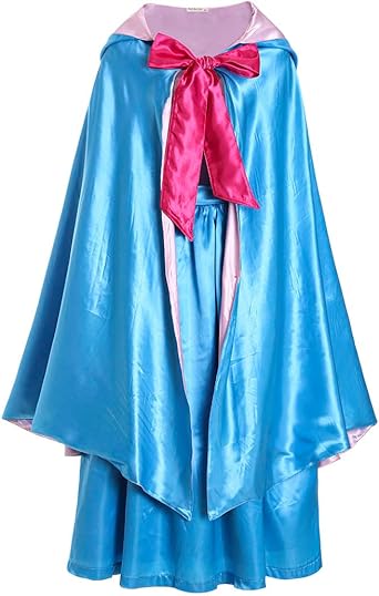 Cinderella Fairy Godmother Costume, Fairy Godmother Costume Cape with dress Cinderella Godmother Costume adult, Blue