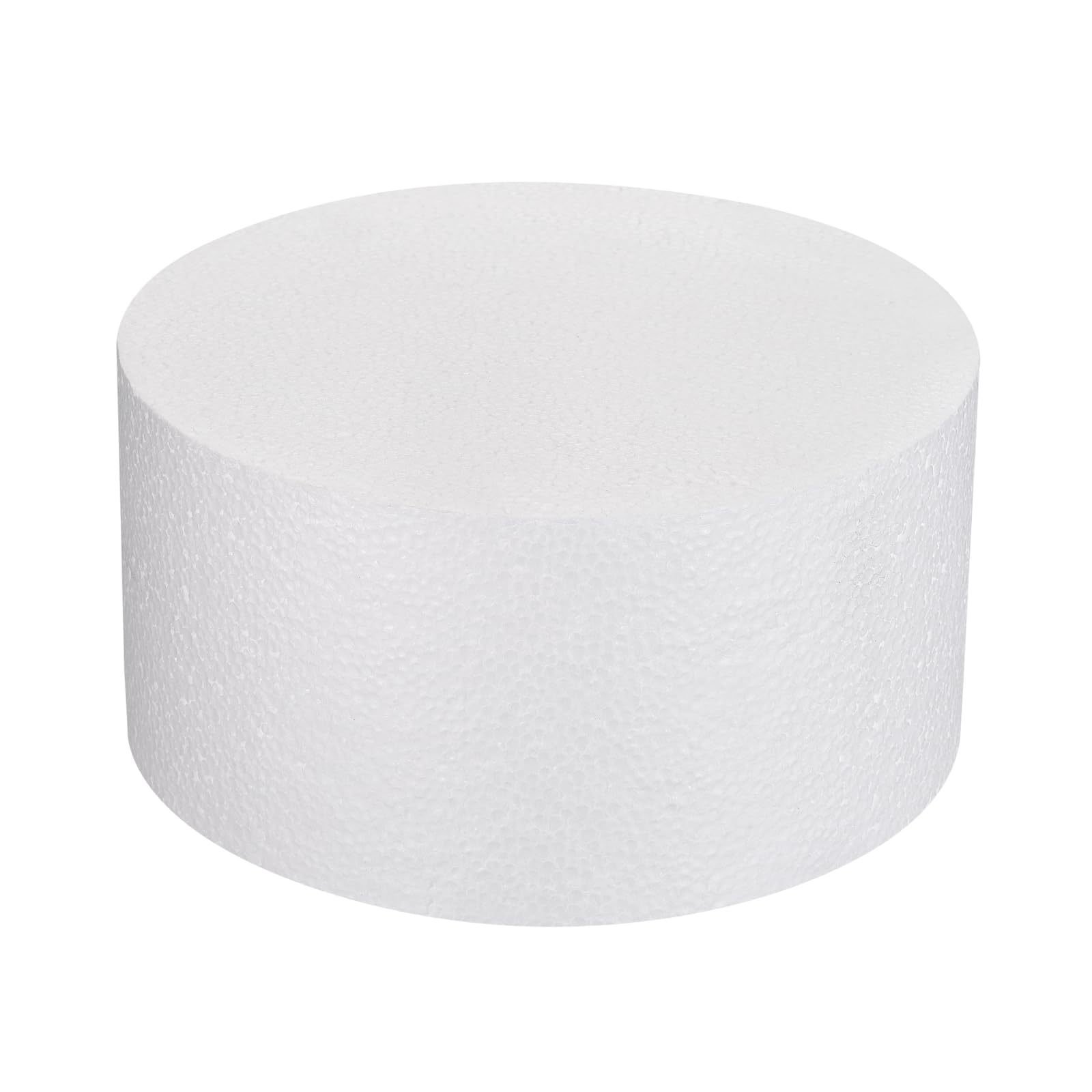 Gâteau en Mousse Blanc Rond 4x8 Pouces DMiotech pour Décoration d'Anniversaire