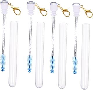 SMASOLO 4pcs Eyelash Brush Tubes with Blue Ma...