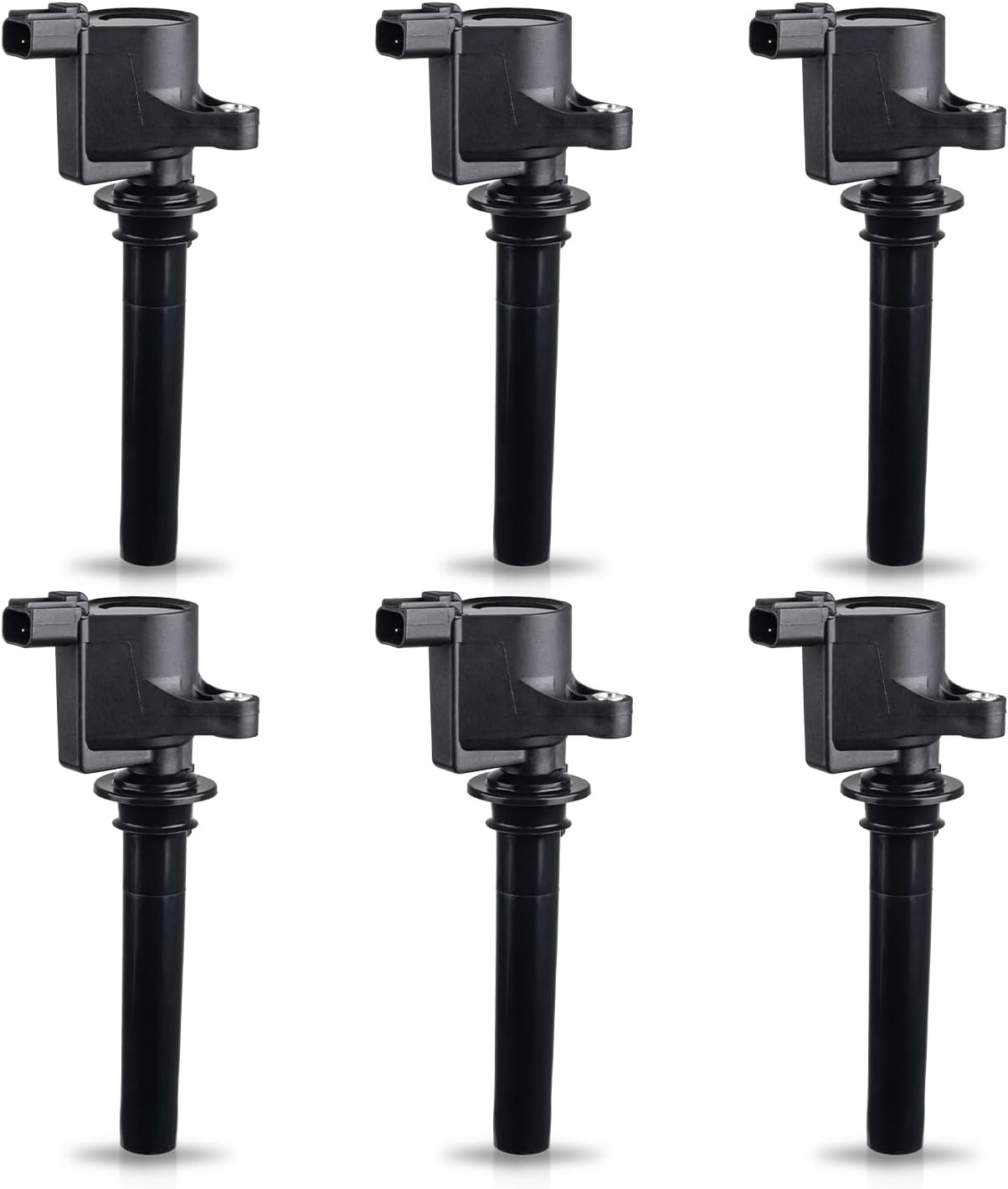 ENA Ignition Coil Pack Set of 6 Compatible with Ford Mazda Mercury Escape Five Hundred Freestyle Taurus 3.0L V6 Replacement for DG500 DG513 FD502