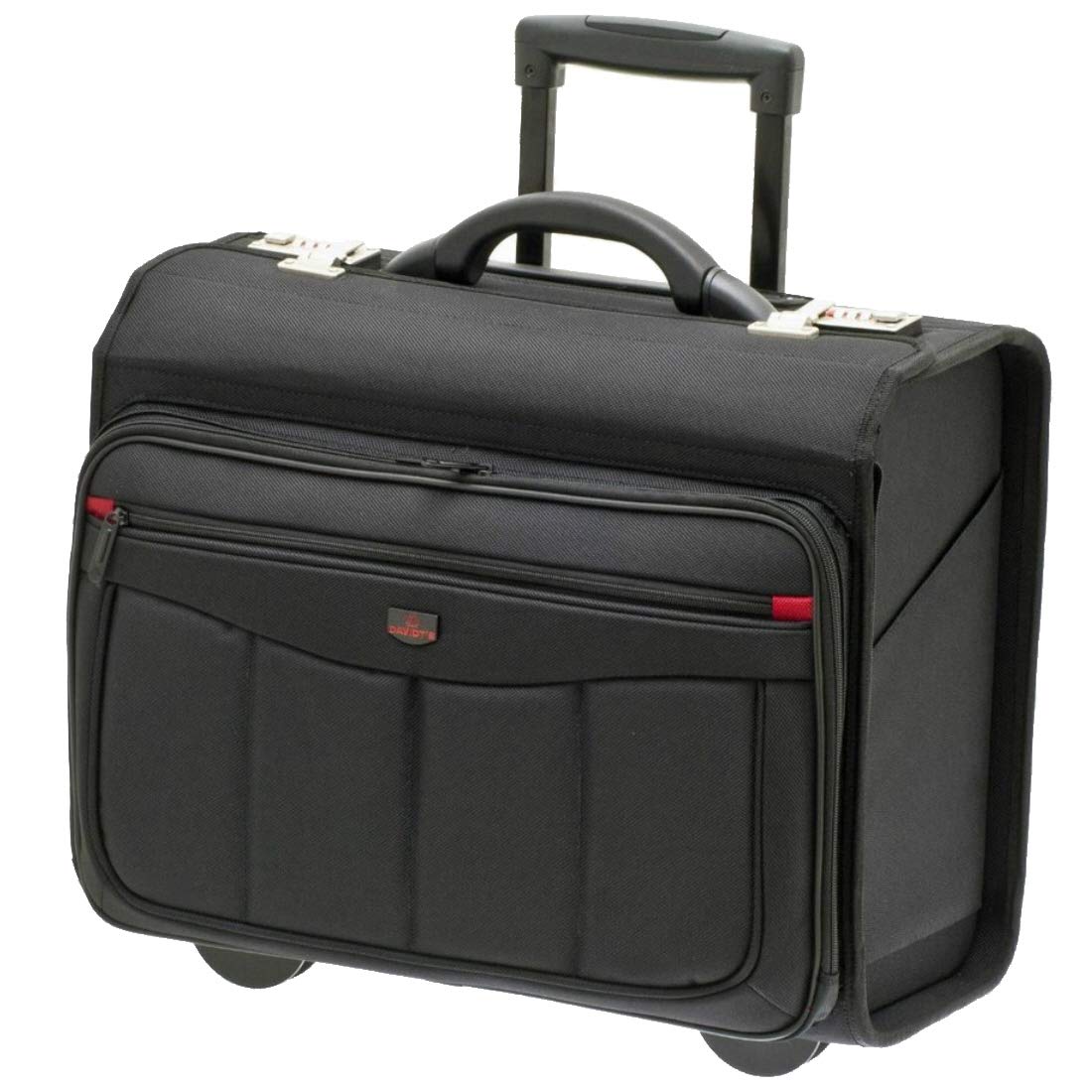Pilotenkoffer Trolley Aktenkoffer mit Rollen und Laptopfach 15" Zoll Business Laptop Trolley Handgepäck