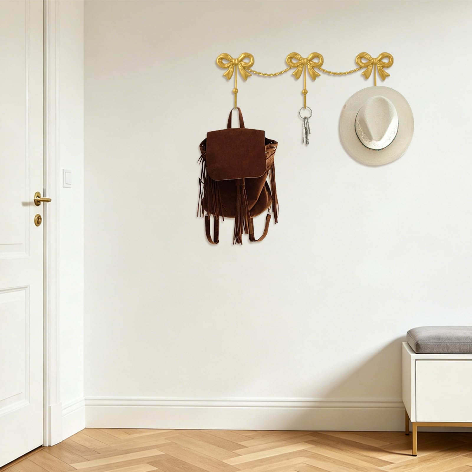 Ganci da parete decorativi dorati per appendere oggetti