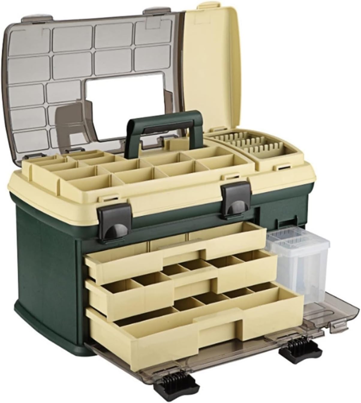 Fishing Tackle Organizer Fishing Gear Box Multi-Layer Plastic Sea Fishing Tool Box Bait Box Suitable for Fishing and Camping Fishing Accessory Case