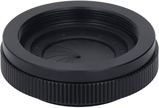DAUERHAFT Iris Aperture, 17.5mm Thickness Aluminum Alloy Stainless Steel 1.5mm‑25mm ID Aperture Diaphragm for Optical System