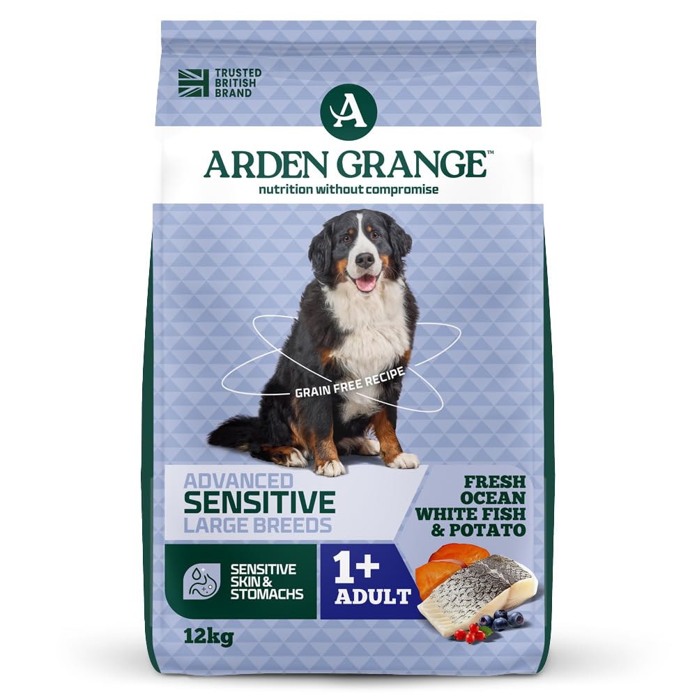 Arden Grange Sensitive Breed Ocean Fish And Potato Adult Dry Dog Food - 12Kg White Large