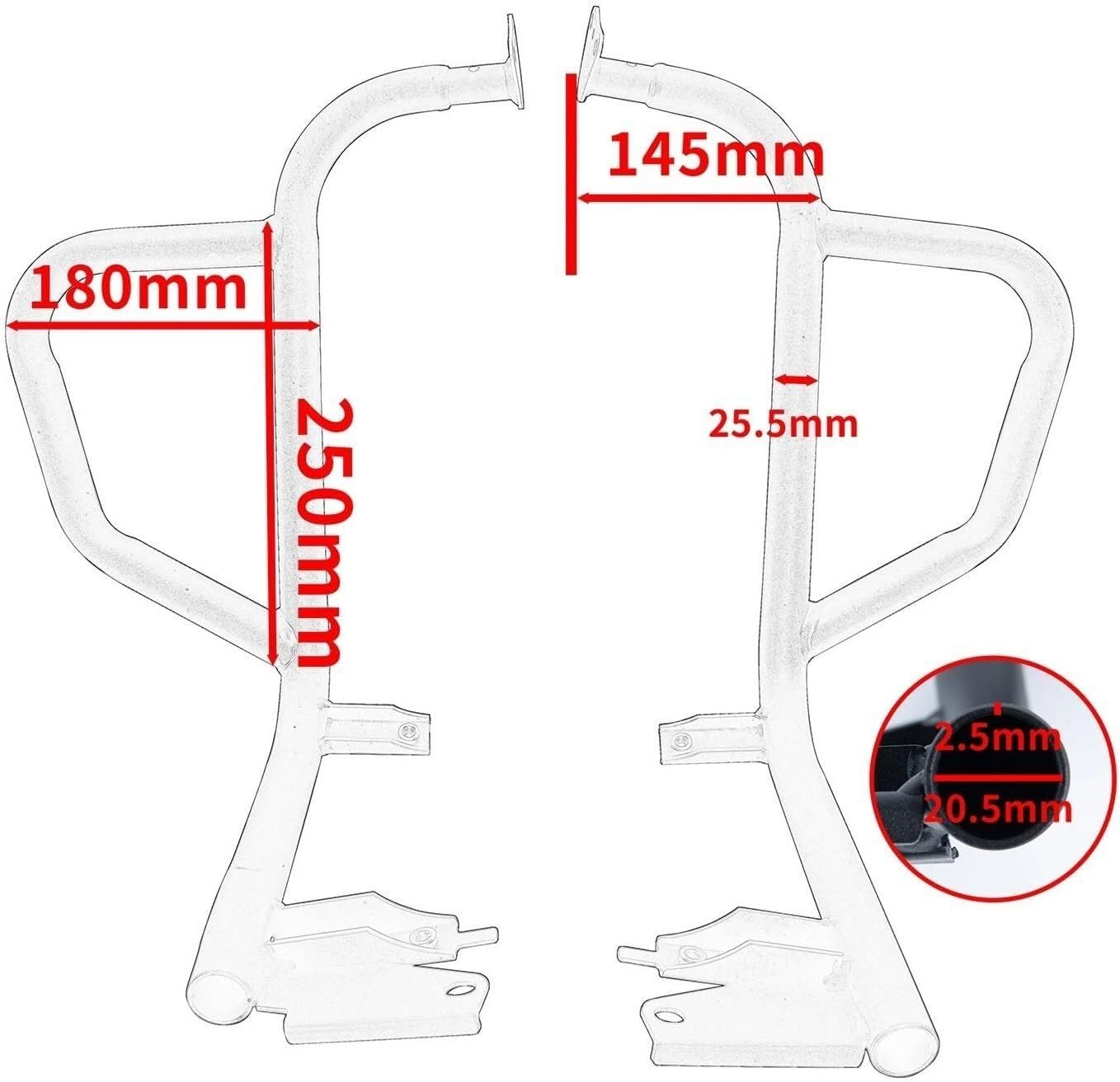 Barre protezione moto Barra di protezione per moto da autostrada per CT125 per Trail125 Trail CT 125 per Hunter Cub 2020-2023