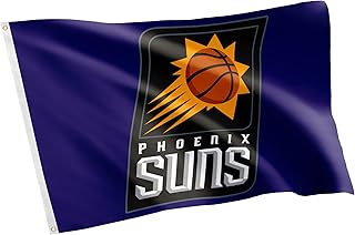 Desert Cactus Phoenix Suns Flag NBA 100% Polyester Indoor Outdoor 3x5 feet National Basketball Association Team Flags (Flag #2)