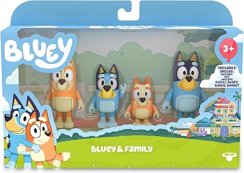 Miniatura 5 de Famosa BLY01000  Bluey Figure 6 cm Pack 4 Figures 2 Mod. sdos.