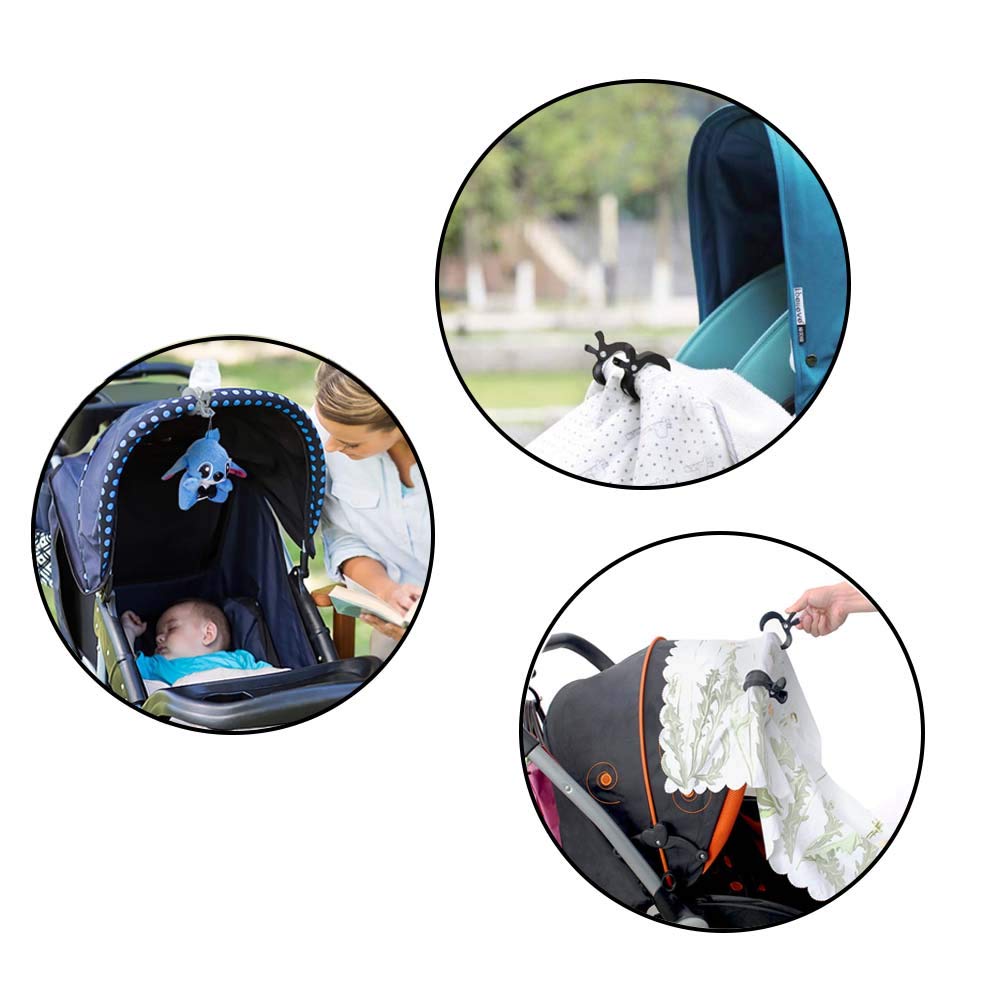 Cup Holder for Stroller, Yisscen Pram Cup Holder with Two Clips and One Hook - Adjustable Drink Universal Cup Holder Perfect for Stroller, Pushchair, Bikes and Wheelchair: Baby