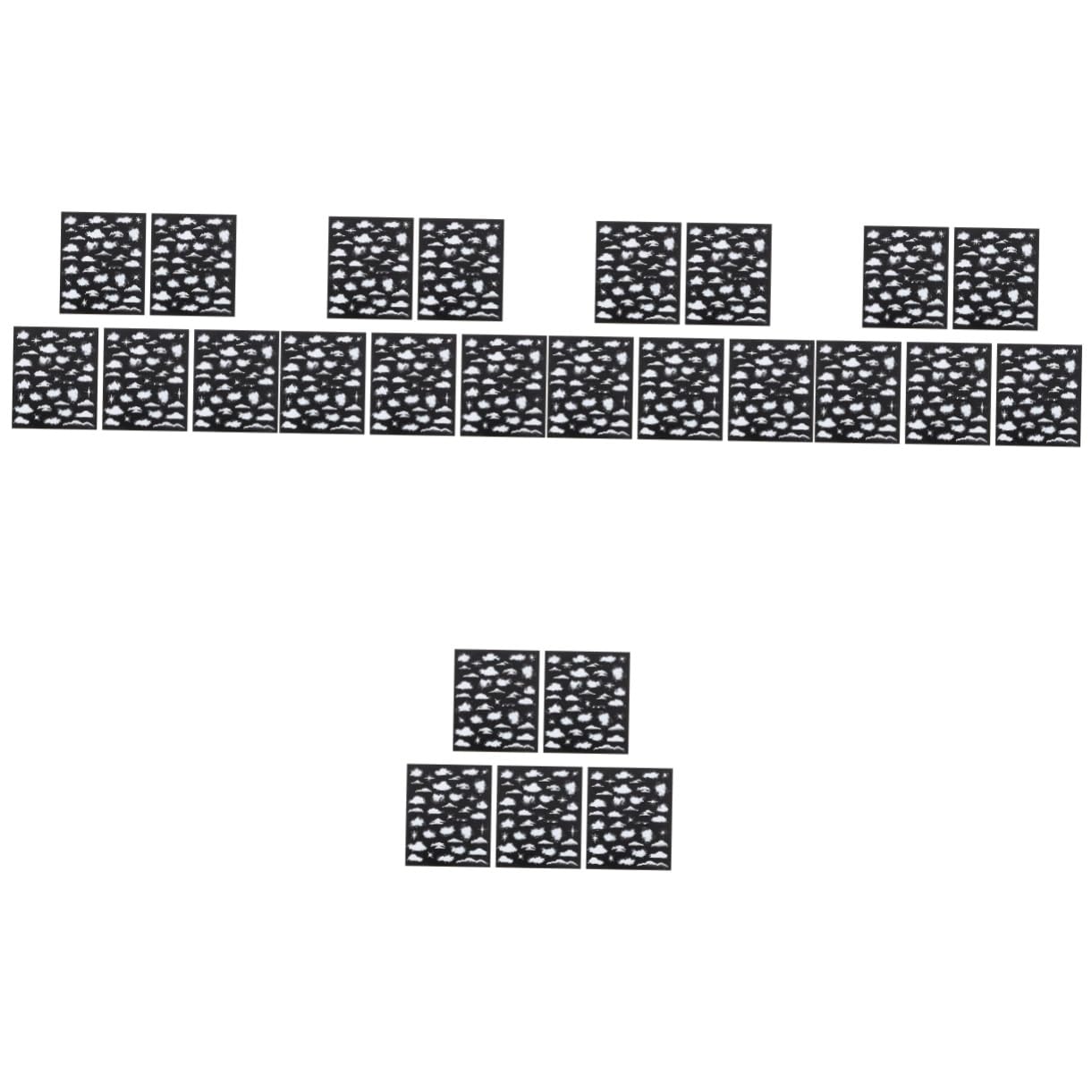FRCOLOR 25 Hojas 5D Pegatinas De Uñas Envolturas Completas Etiqueta Engomada Del Clavo Etiqueta Decorativa Del Clavo Decoración De La Decoración Francesa Copos De Nieve Pegatinas De