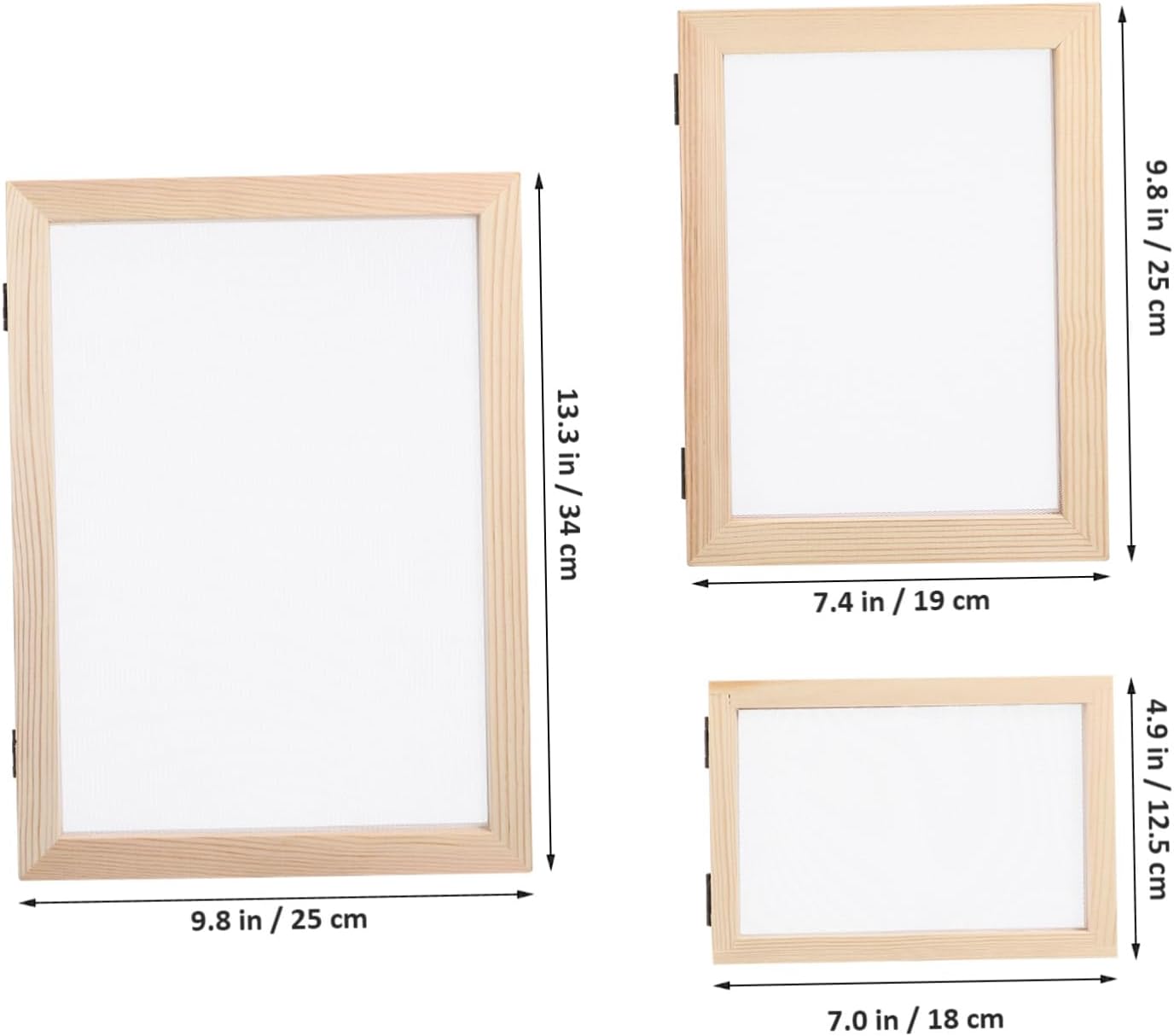 PHENOFICE Frame Mesh Absorbent Paper DIY Paper Making Kit for Adults Craft Supplies