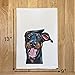 Doberman Tea Towel - Cute Doberman Flour Sack Towel - Doberman Kitchen Towel - Doberman Lover Gifts - Doberman gifts for mom - Handmade - Farmhouse Kitchen Decor