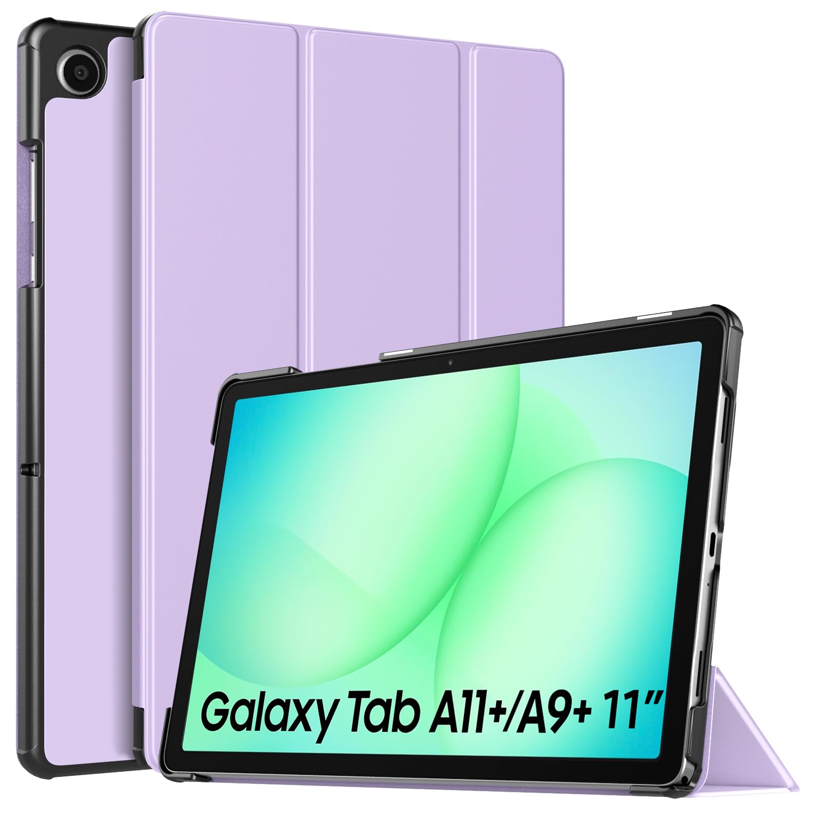 TiMOVO Hülle für Samsung Galaxy Tab A11+ Plus/A9+ Plus 11 Zoll (2025/2023), Schlanke, Leichte Schutzhülle mit Ständer und Harter Rückseite, Auto Aufwachen/Schlafen