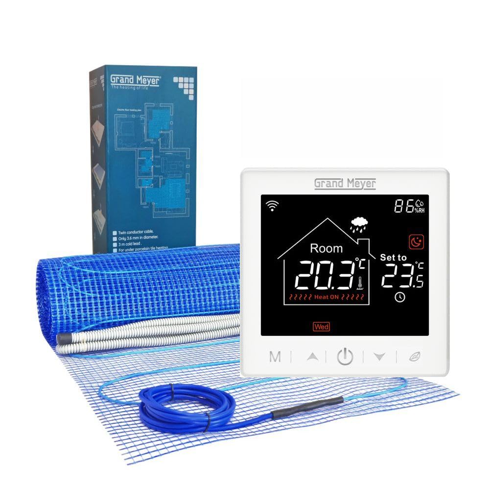 Chauffer une salle de bain de 6m2 avec ce kit sol 200W/m² Wi-Fi