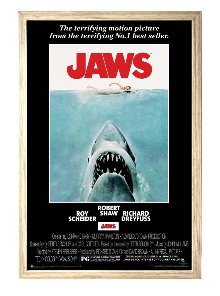 Amazon.com: Jaws - Movie Poster - Officially Licensed - 24