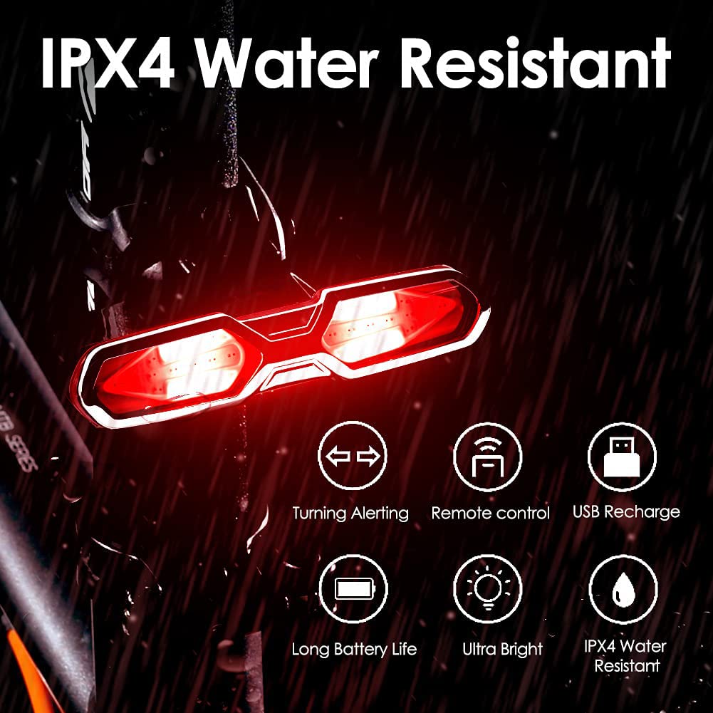 TIORU Smart Bike Light Rear USB Ricaricabile Bicicletta Lampada Torcia Elettrica Ciclismo Lanterna MTB Accessori LED Coda Luce