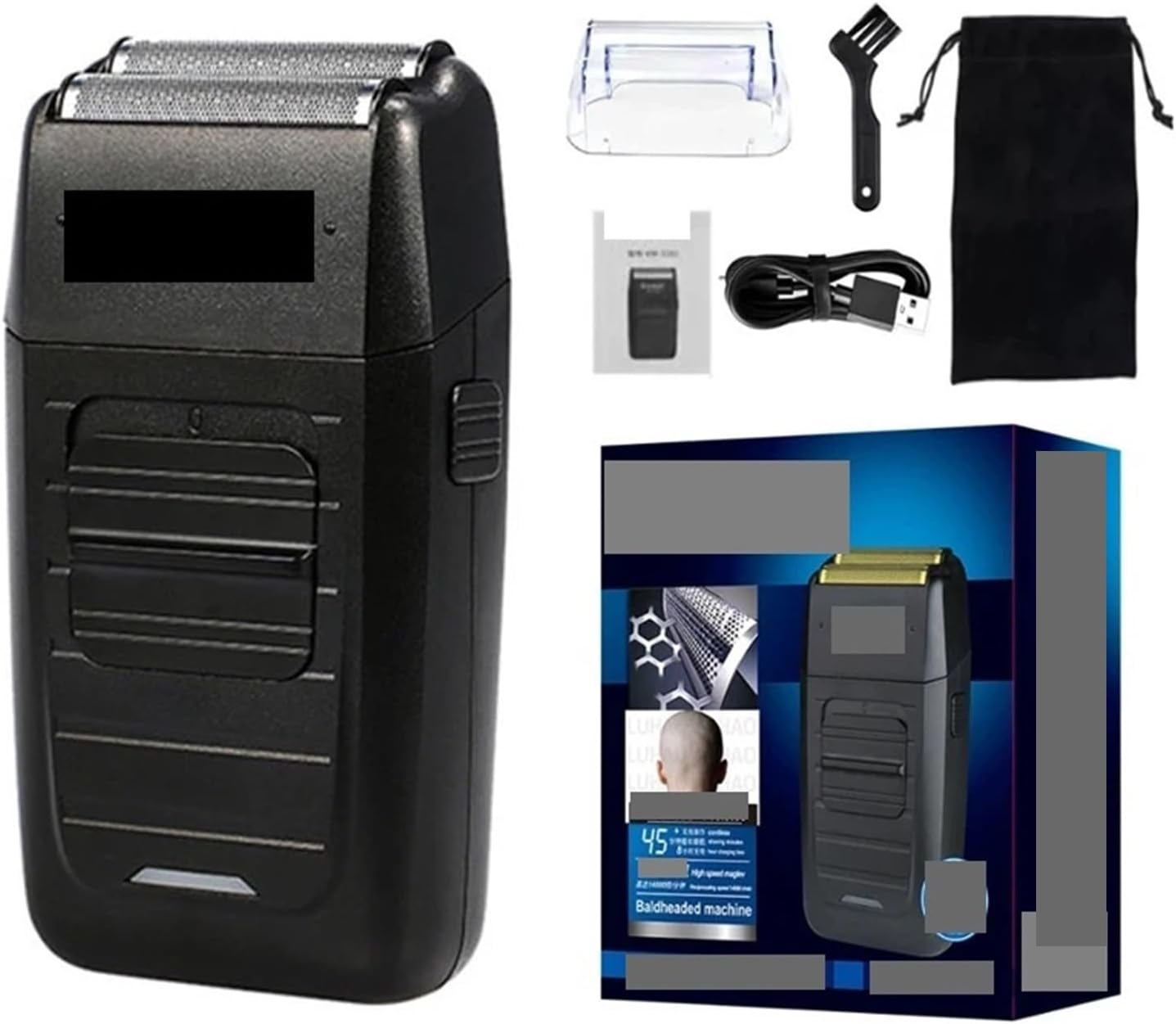 Fit for Cordless Shaver for Men - Twin Blade Beard with Trimmer, USB, Face Care(With box)