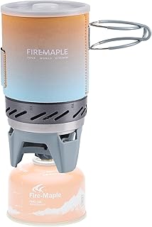 Fire-Maple "Fixed Star 1" Personal Cooking System | Pot/Jet Burner Stove System with Electric Ignition | Ideal for Hiking, Camping, Backpacking, Fishing, Hunting Trips and Emergency Use Multi