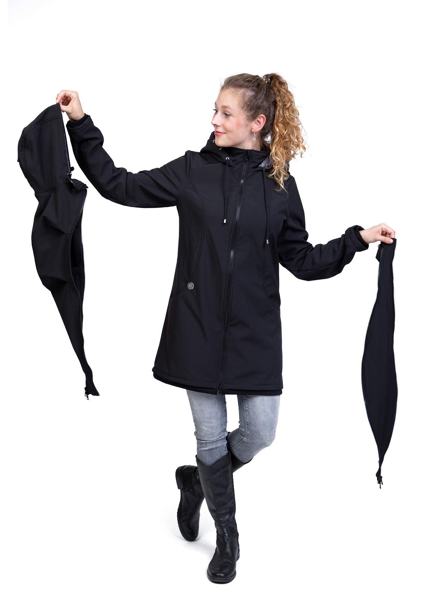 Viva la Mama – Allwetter Funktionsjacke für Mama und Baby, Umstandsjacke + Tragejacke - MELLORY