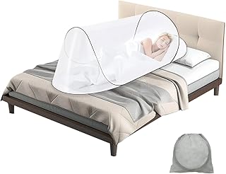 Moskitonetz Bett, 200 x 80 x 56 cm, Tragbares Moskitonetz Pop Up, Familien-Moskitonetzbett, Fliegennetzzelt, für Zuhause und Camping Geeignet,