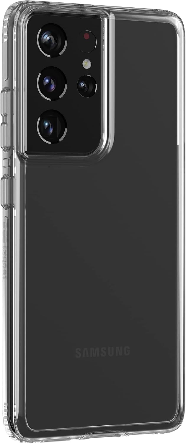 tech21 EvoClear for Samsung S21 Ultra 5G - Phone Case with 12 ft. Drop Protection