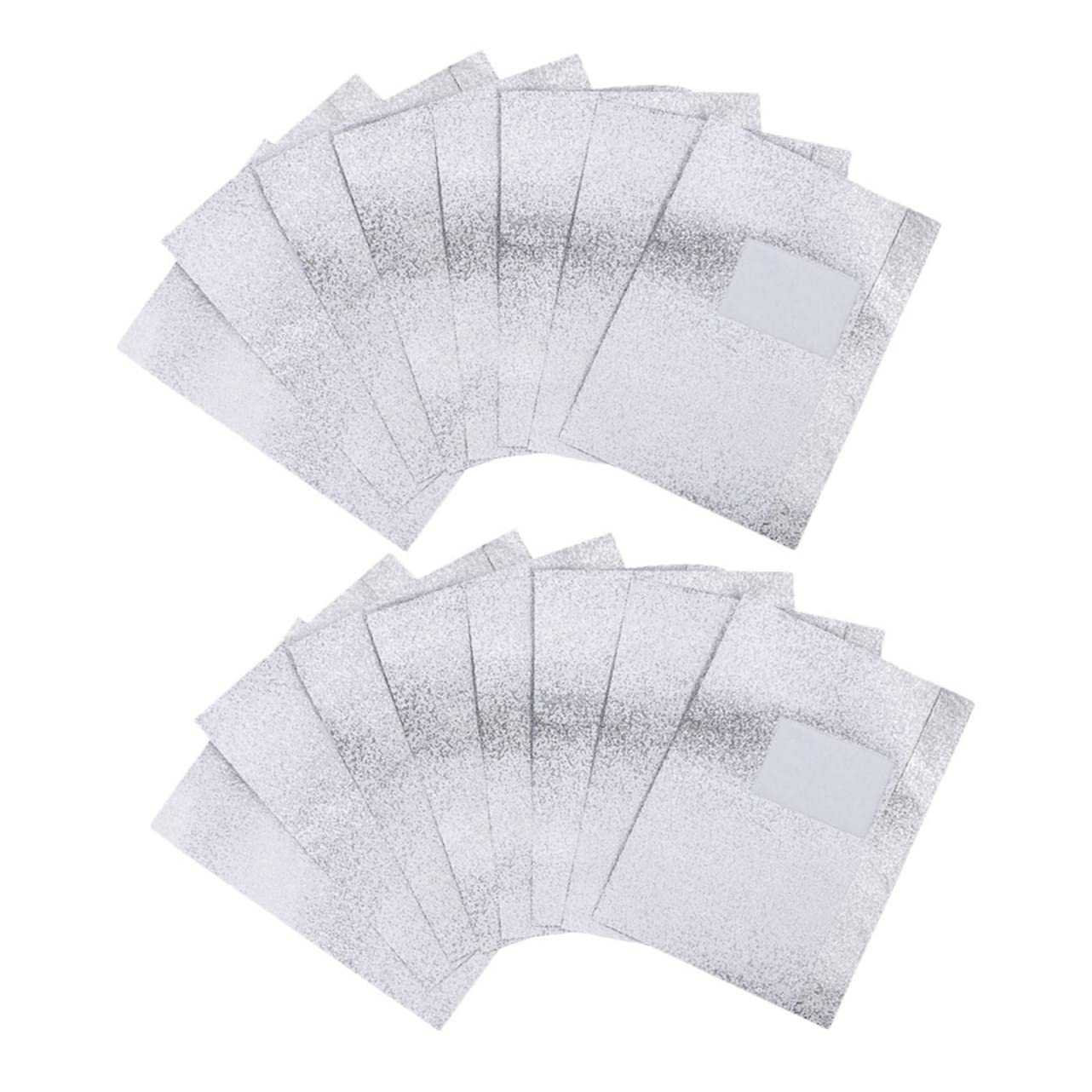 Healeved Nail Foil Kit 100pcs Nail Gel Remover Pads Tin Foil Wraps Easy-to-use for Home Manicure