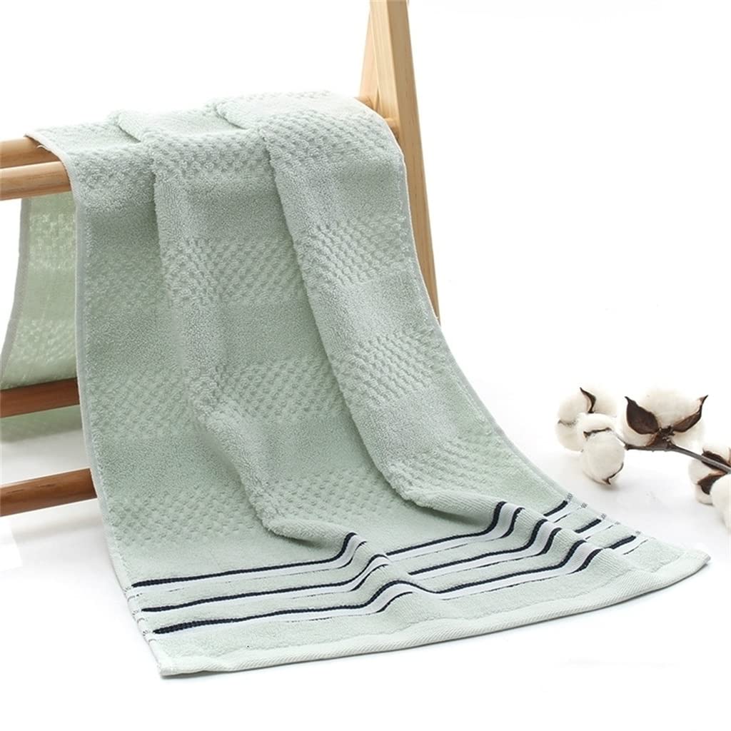 Cotton Striped Plaid Jacquard Men Washcloth Bathroom Towel Bathrobe Beach Sun Bath Big Towel Color C Size 40x90cm