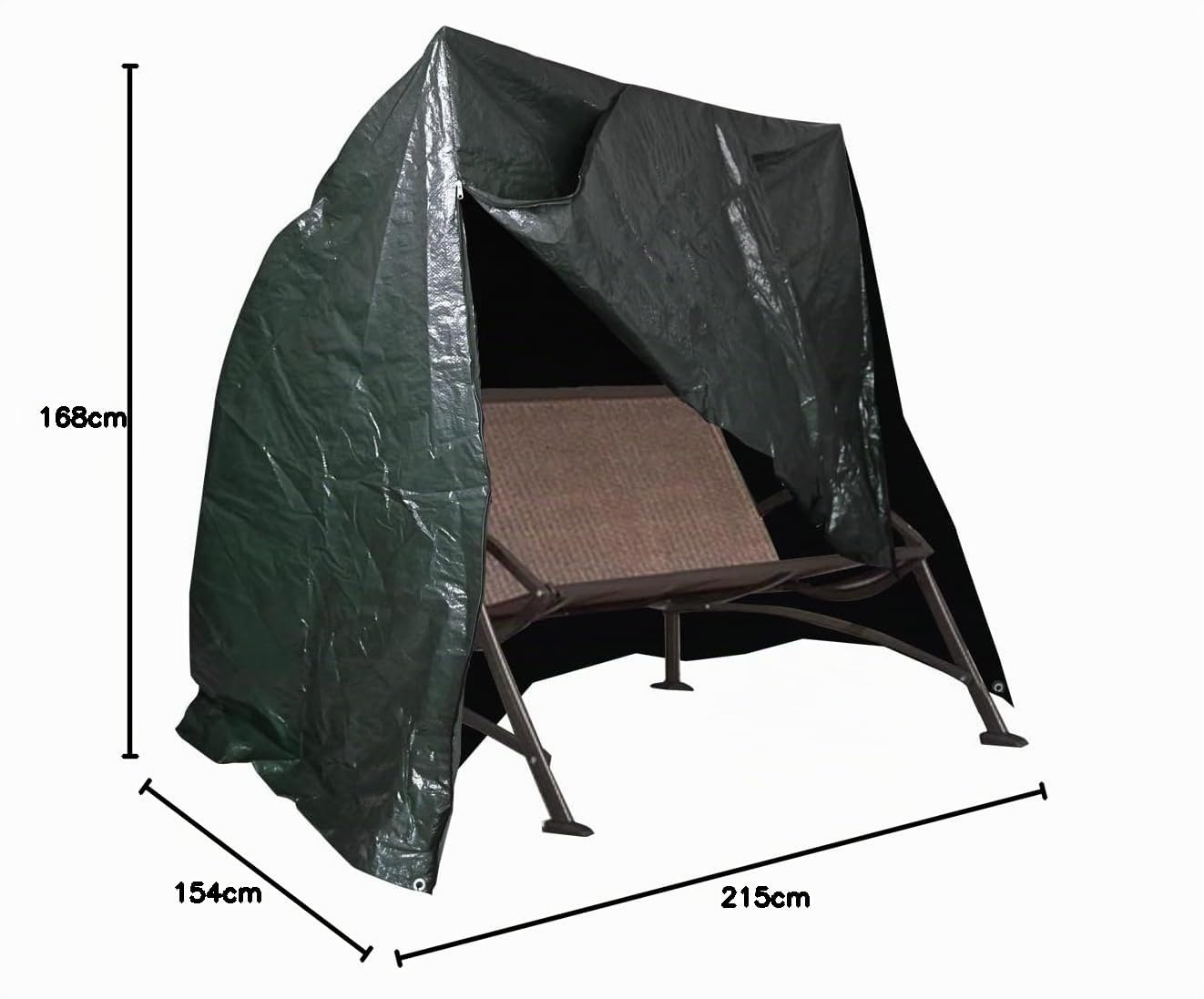 Ram® - Copertura robusta per dondolo a 3 posti, impermeabile, con cerniera