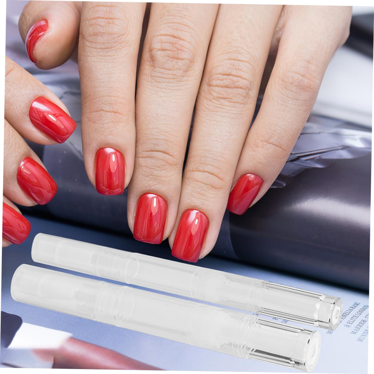 FOMIYES 60 Piezas Embalaje De Lápiz De Esmalte De Uñas De Aceite De Uñas Vacías Bolígrafo para Cutículas Pluma De Aceite para Cutículas Vacía Aceite Nutritivo Relleno Páginas