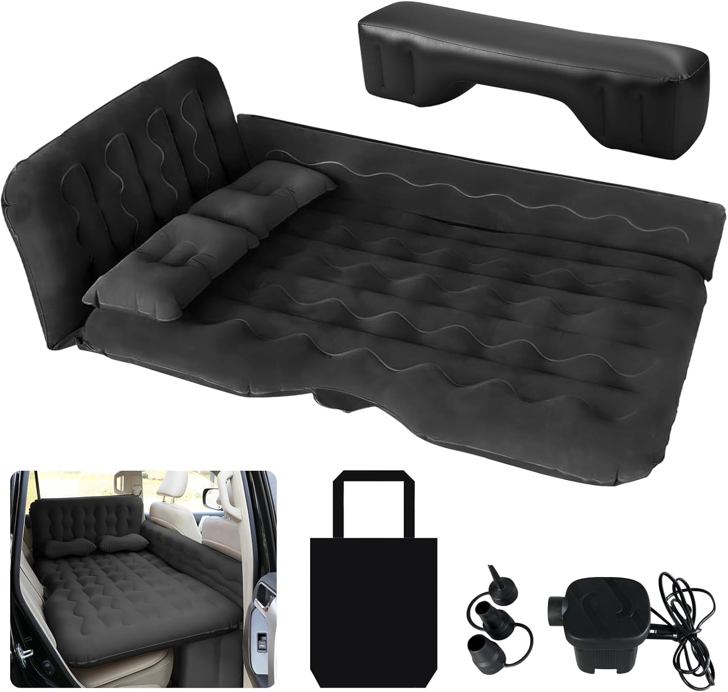 HNXKB SUV Air Mattress Camping Bed Car Mattress Back