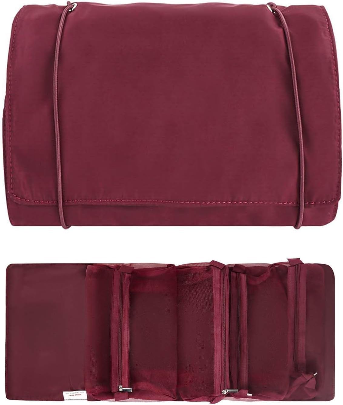 NALACAL Cute Hanging Foldable Toiletry Bag, Anime Hello Kitty Makeup Bag Cosmetics Bag, Waterproof Detachable Travel Bag for Toiletries with Lanyard, Suitable for Women Teens Girls