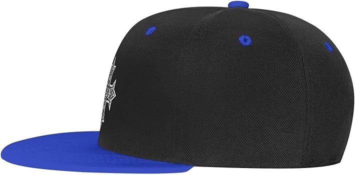 Coptic Cross Flat Brim Cap Unisex Flat Bill Baseball Cap Hip-Hop