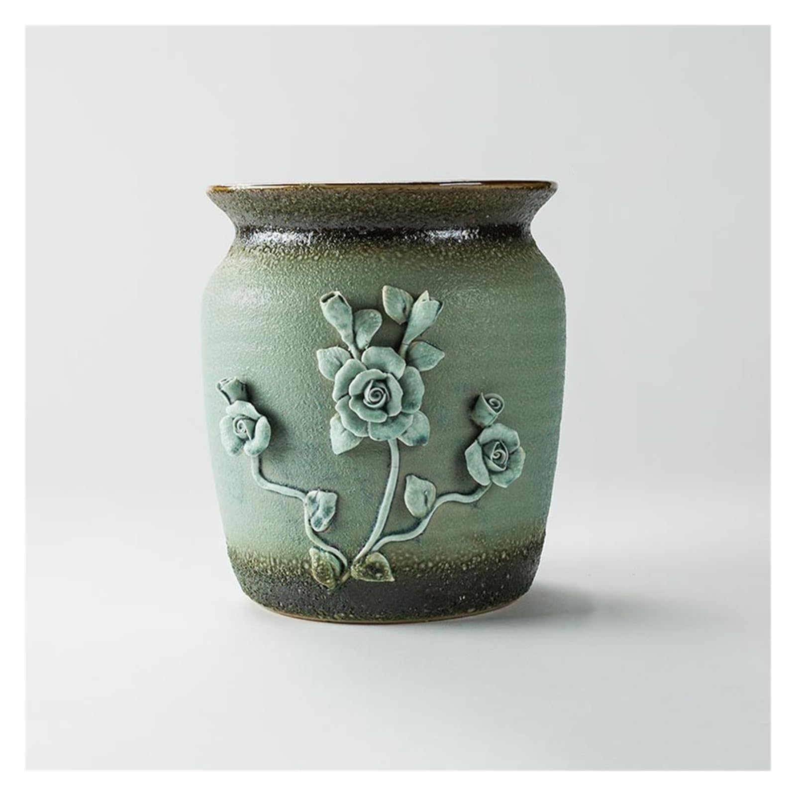 GELASIGE Flower Pots Flower Pot Balcony Living Room Succulent Plant Planting Ceramic Flower Pot Desktop Small Plant Pot Small Outdoor Flower Pots