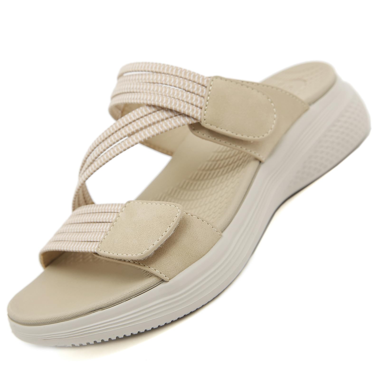 Womens Summer Sandals Ladies Orthopedic Sandals Casual Slippers Adjustable Slip on Slide Beach Shoes